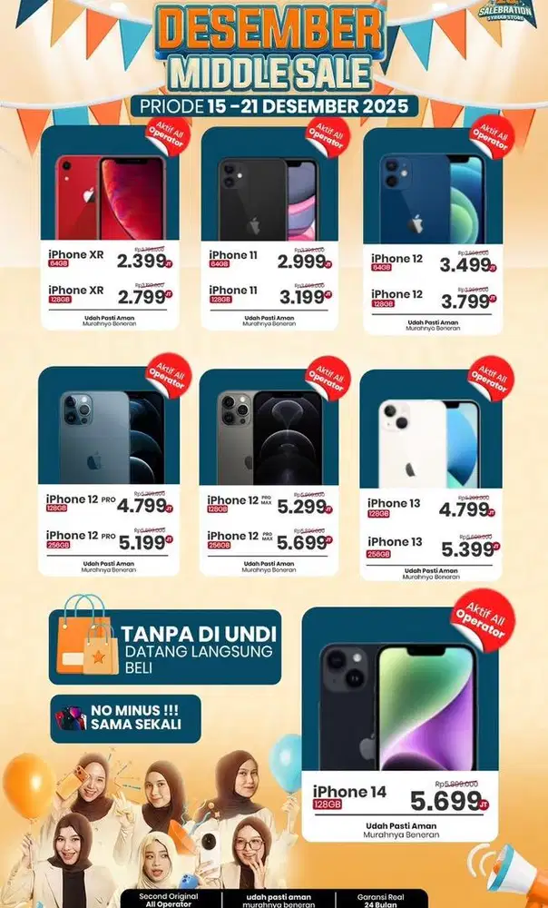 Promo hp iphone XR bunga 0% yess kredit