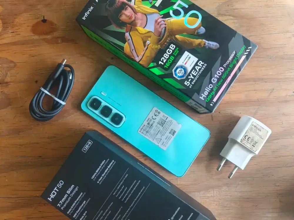 Infinix Hot 50 Green 8/128 Fullset