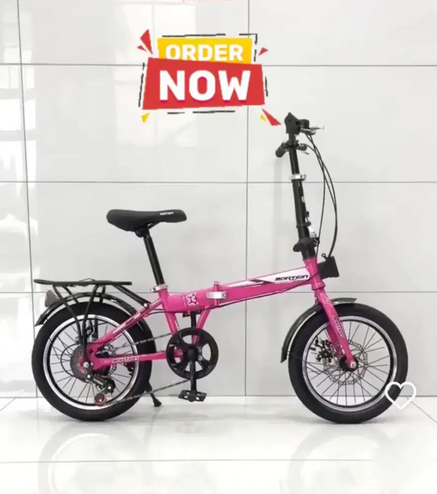 Sepeda Lipat Mortein uk20 sudah 7speed bsa naik bb -+70kg berkualitas