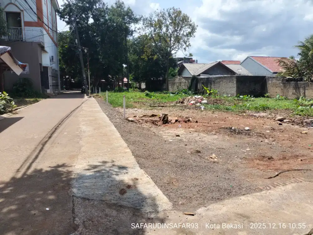 Tanah 80mt Deket jln raya Kranggan cibubur