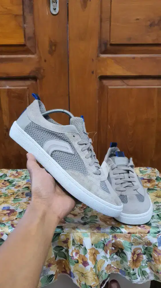 Geox men kulit suede mix