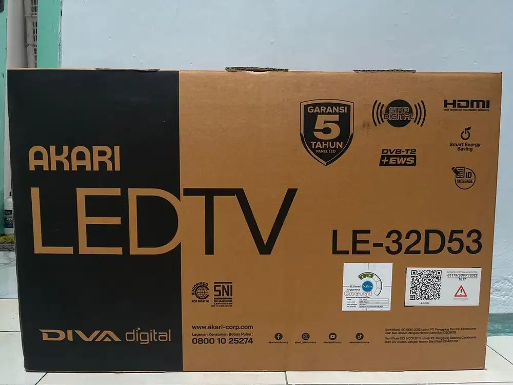 Dijual TV LED AKARI LE-32D35 32inch