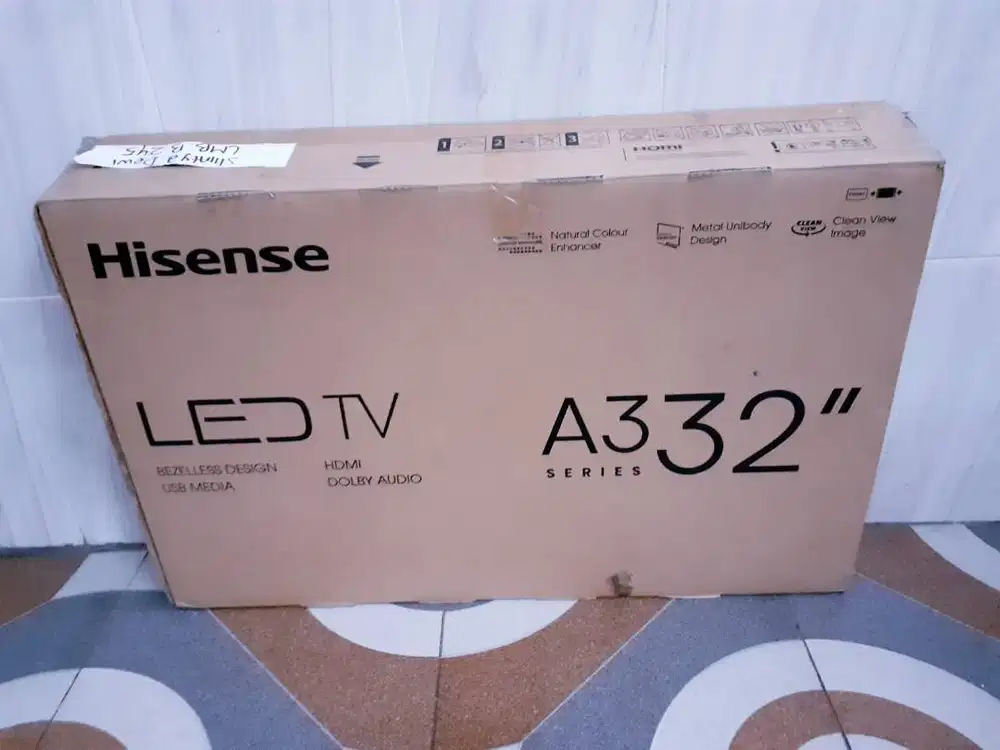 TV LED HISENSE 32IN DIGITAL TV KONDISI NORMAL GARANSI
