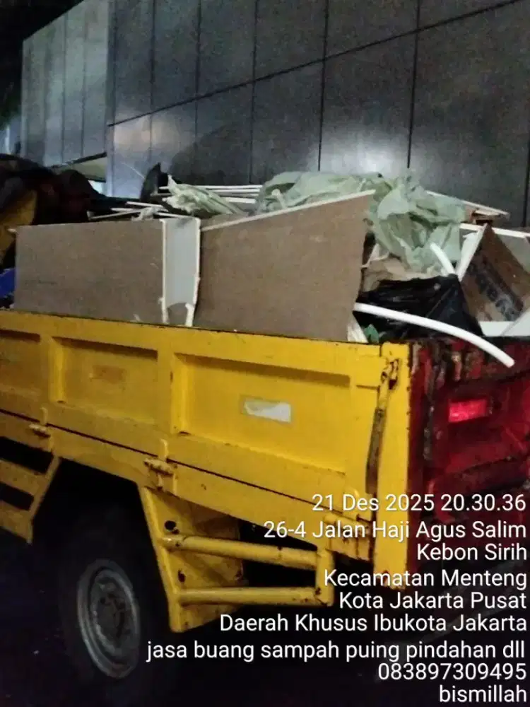 Jasa buang puing dan angkut sampah