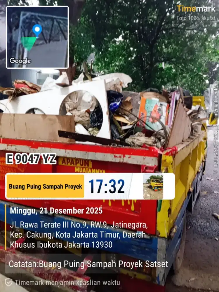 Jasa buang puing dan angkut sampah