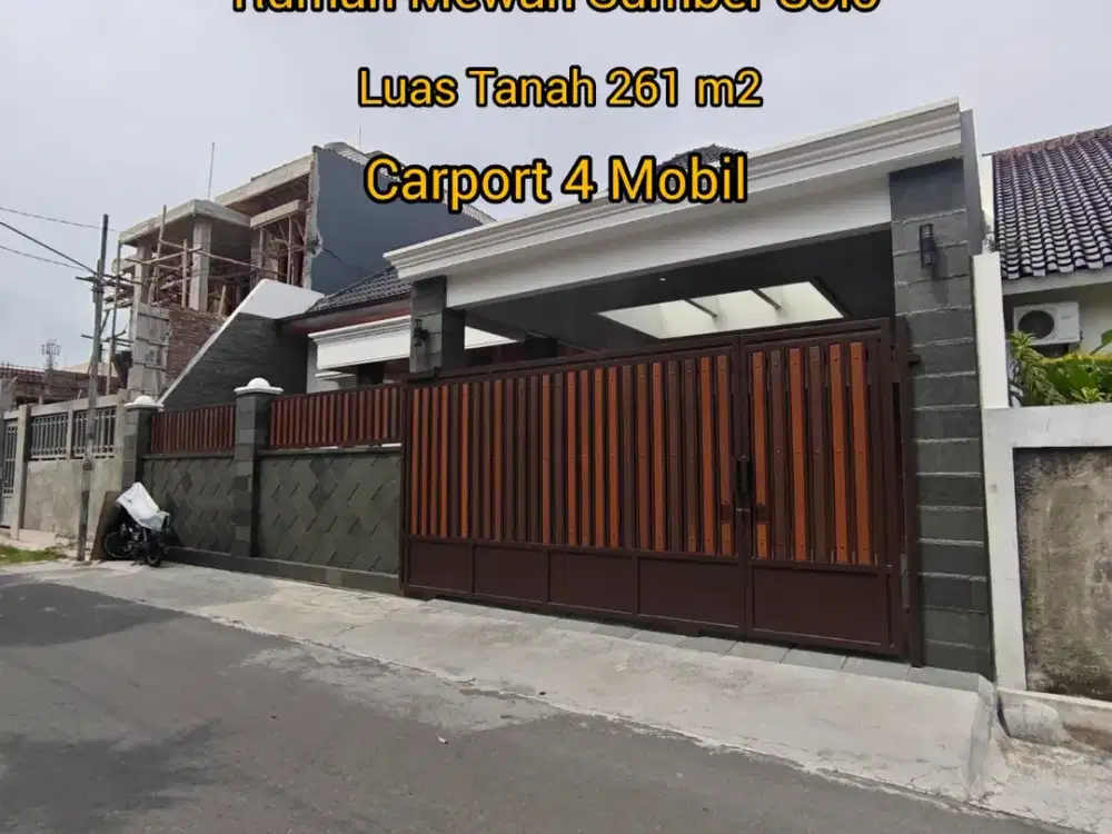 RUMAH BARU MEWAH SUMBER BANJARSARI SOLO DEKAT KE MANAHAN