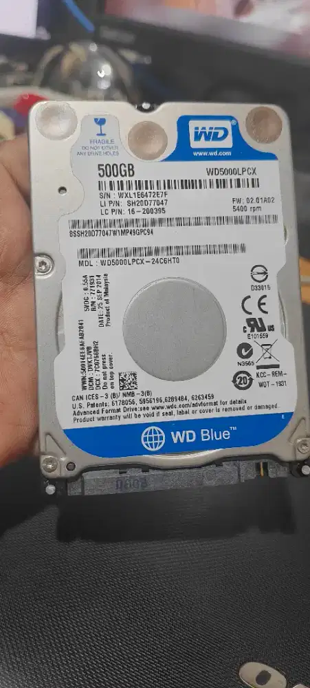 Hardisk laptop 500 GB Slim