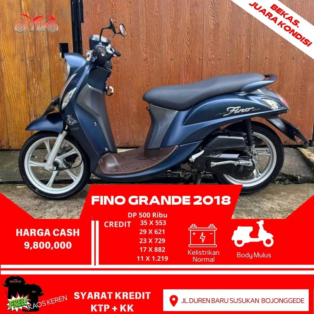 FINO GRANDE 2018 SURAT LENGKAP BISA TUKAR TAMBAH DAN CREDIT