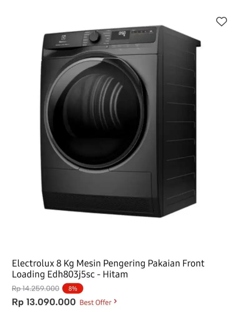 DRYER ELECTROLUX 8KG