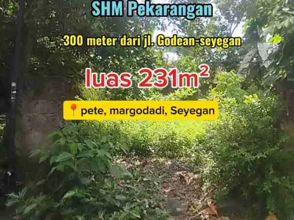 tanah mangku jalan aspal, dekat jalan utama godean - seyegan