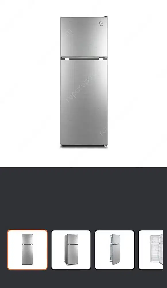 kulkas kels 2 pintu warna silver 348Ltr inverter