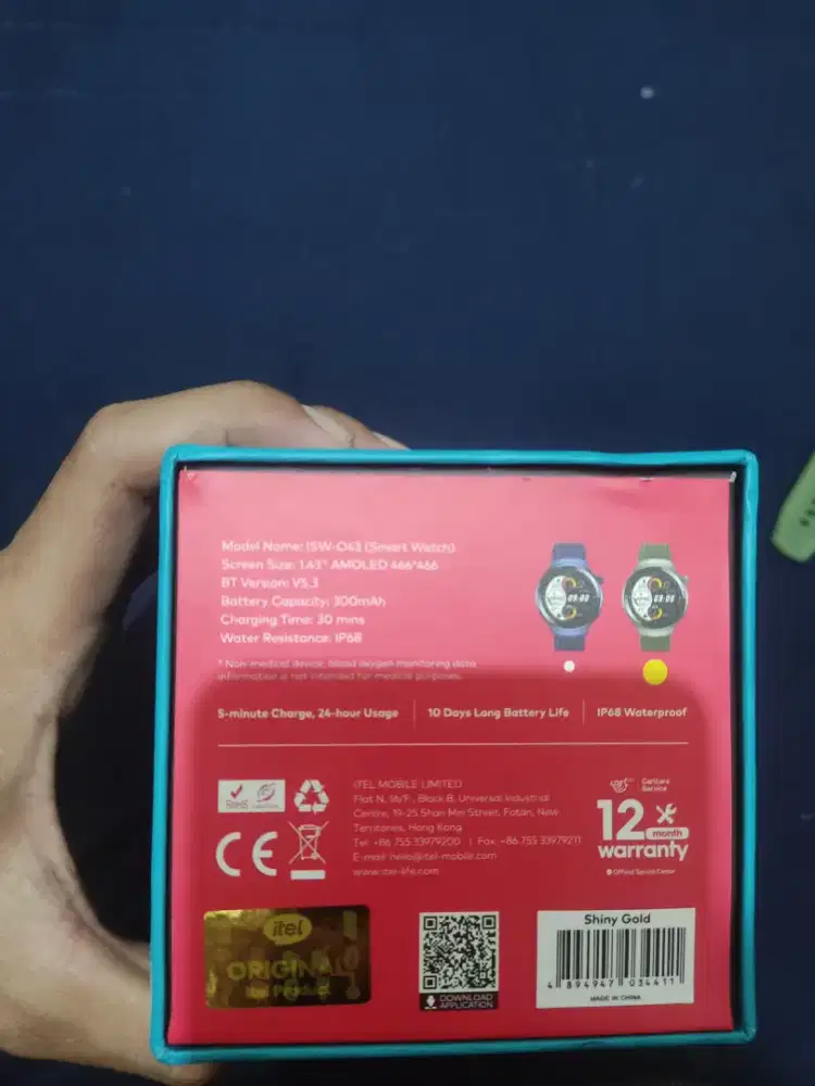 smatrwatch itel 043max