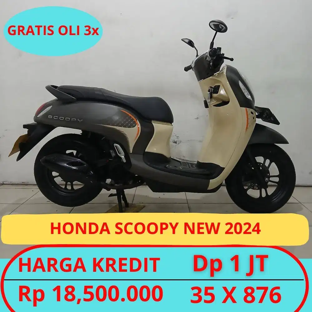HONDA SCOOPY NEW 2024 DP HANYA 1 JT GUYSS