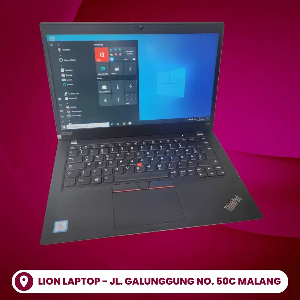 RAM 16GB SSD 256GB Core i5 Gen 8 Slim Lenovo Thinkpad X390 [22|12]