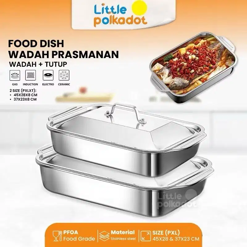 Panci wadah prasmanan + tutup