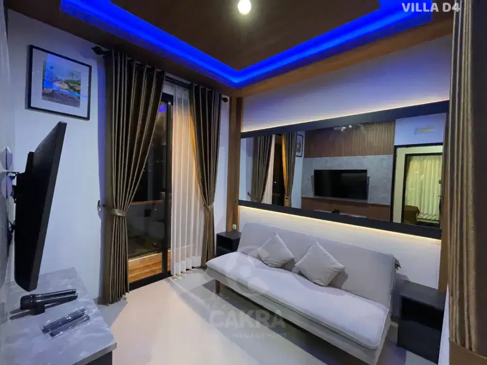 JUAL VILLA VIEW CANTIK KOTA WISATA BATU PUSAT KOTA BONUS FULL FURNISHED