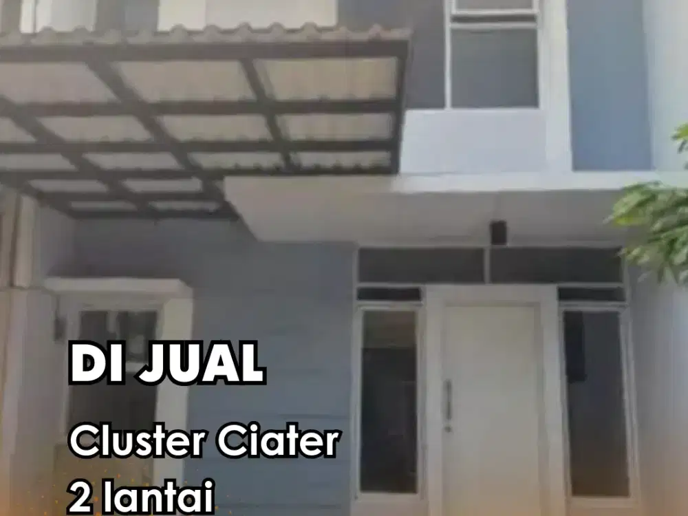 Dijual Rumah Cluster Ciater - Bsd 2+1 Kt + 2 Km 2 Lantai