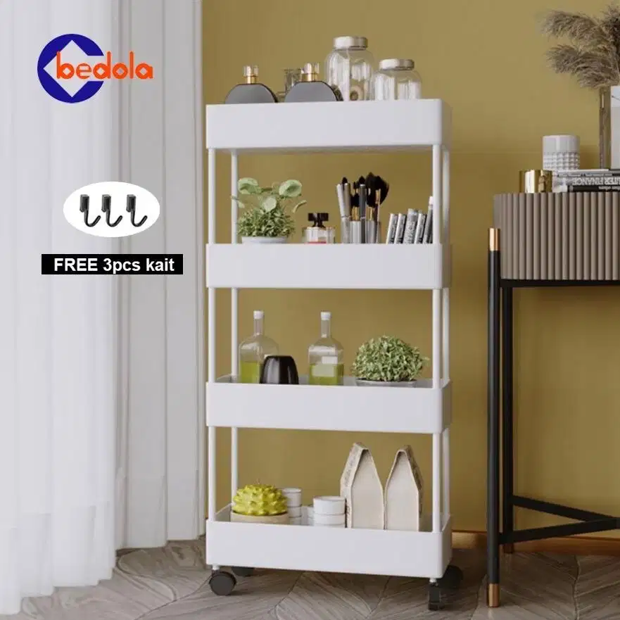 Rak kosmetik serbaguna 4 susun bekas masih mulus