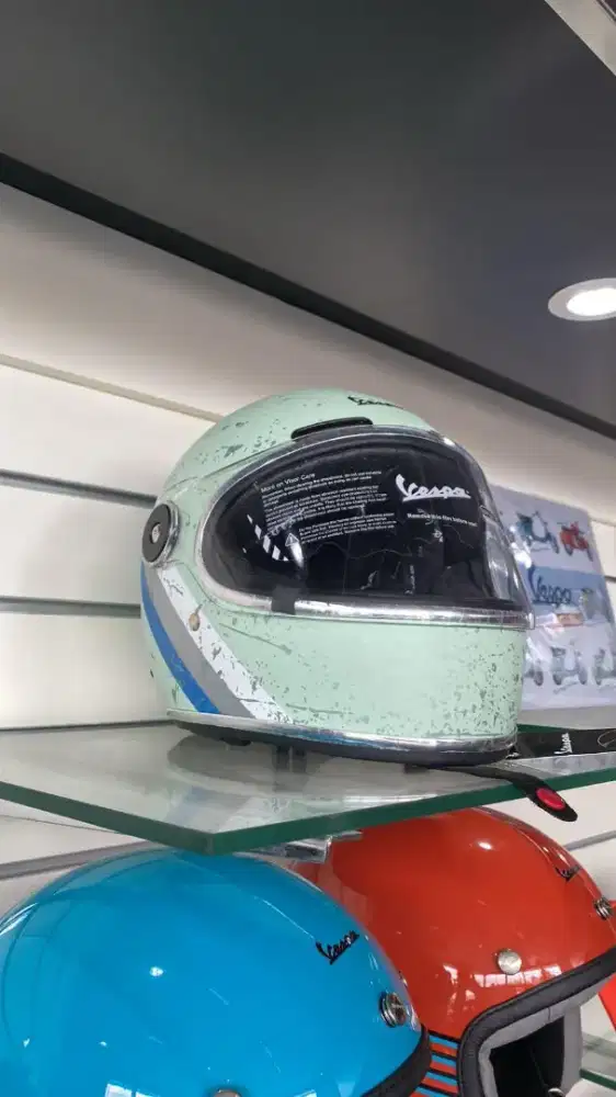 HELMET VESPA FF HERITAGE AQUA