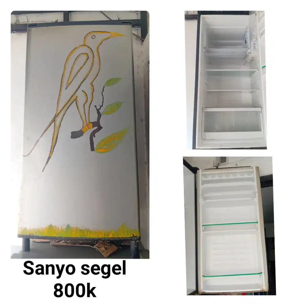Kulkas SANYO bekas bergaransi