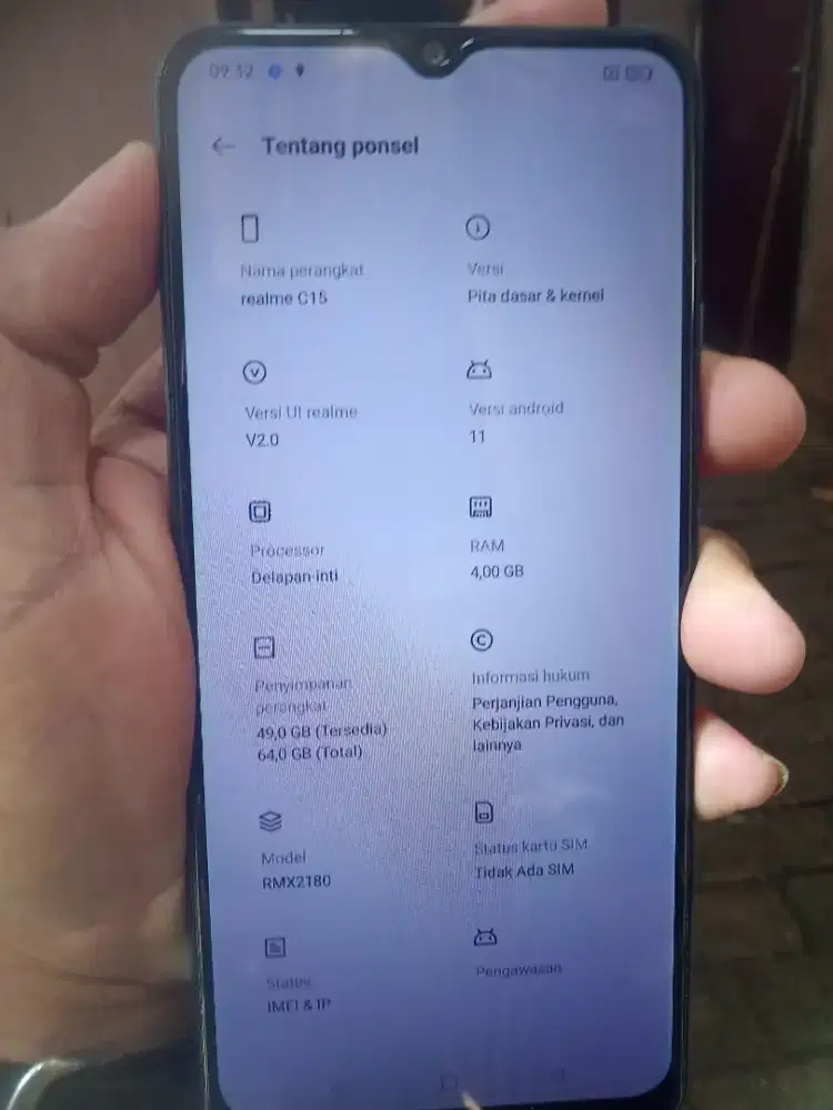REALME C15 RAM 4/64 nominus