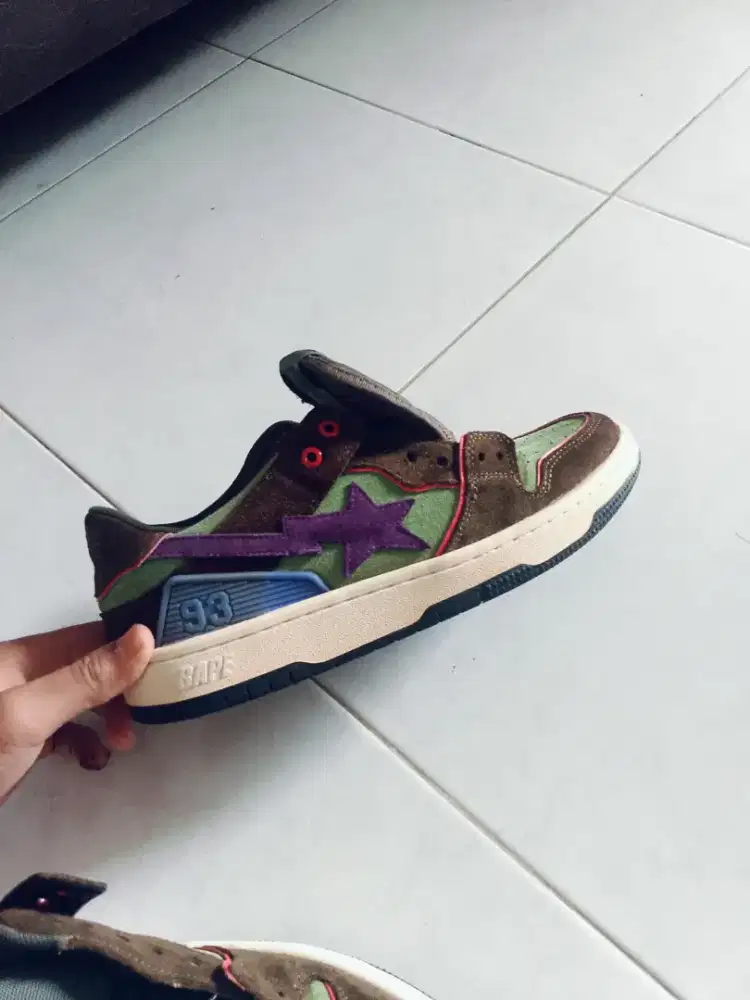 For sale!! A Bathing ApeBape sta Sk8 'Green Dark Purple' Unisex's
