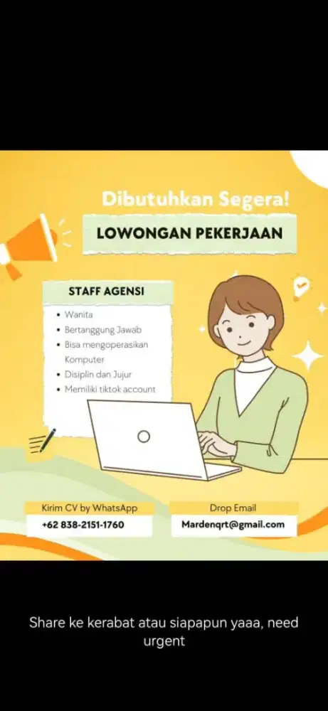 LOWONGAN PEKERJAAN AGENSI ENTERTAINMENT