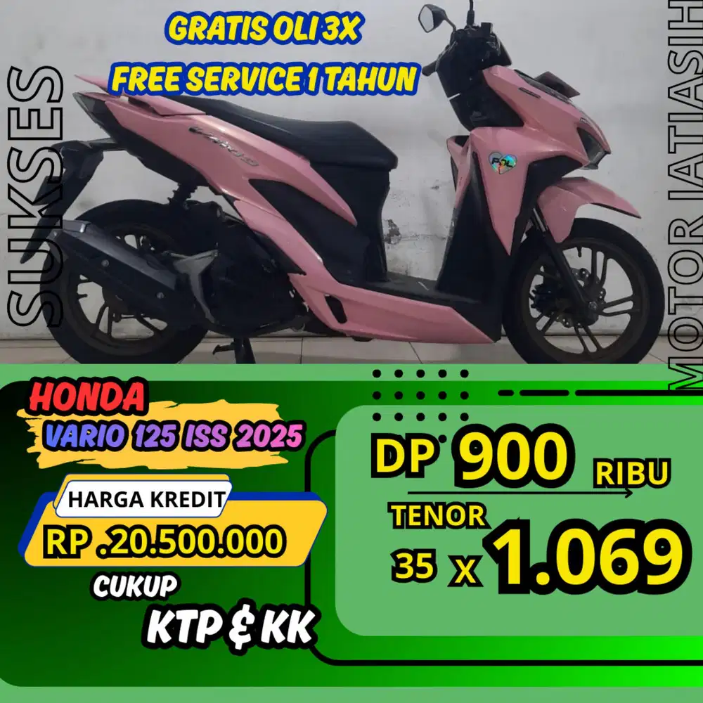 PROMO DP MURAH HONDA VARIO 125 2025 DP 900 RIBU BISA CASH/KREDIT