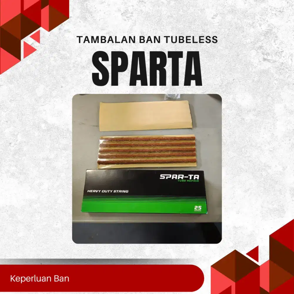 Tambalan Ban Tubeless Sparta