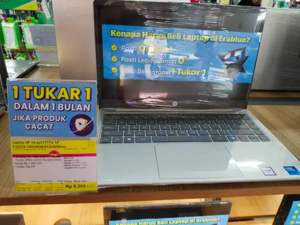 Laptop HP i5 8 512 promo free 1x