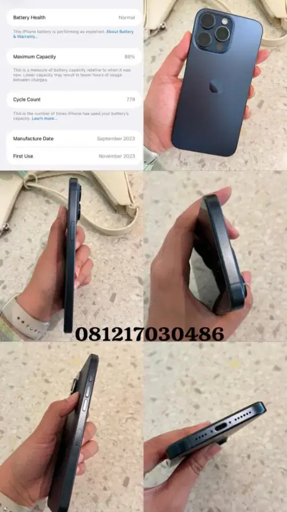 Iphone 15 Pro Max 256 blue titanium (IBOX)