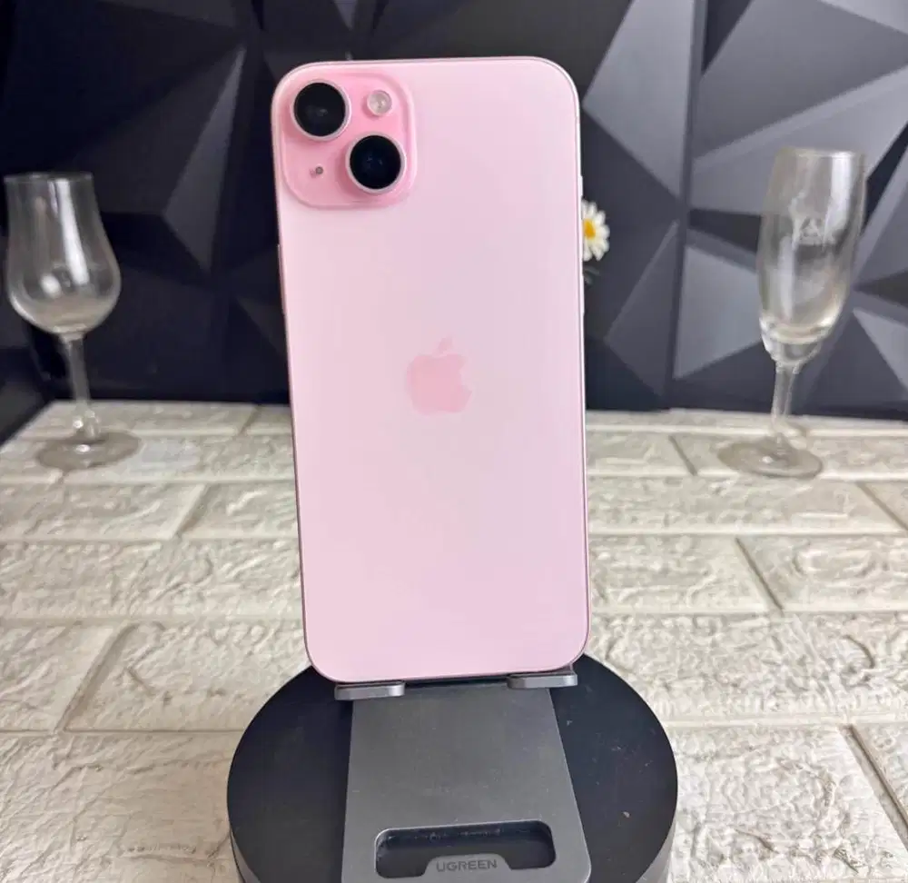 Iphone 15 plus 256gb pink Ex Resmi Digimap Mulus BH 92%