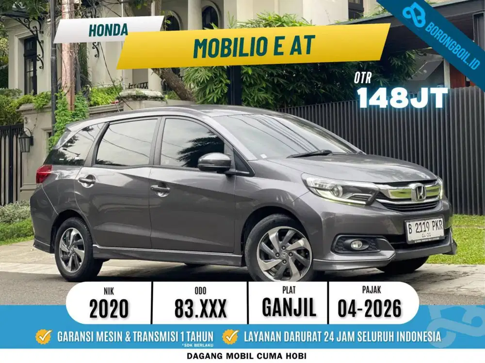 Honda Mobilio E AT 2020 Abu-abu Metalik