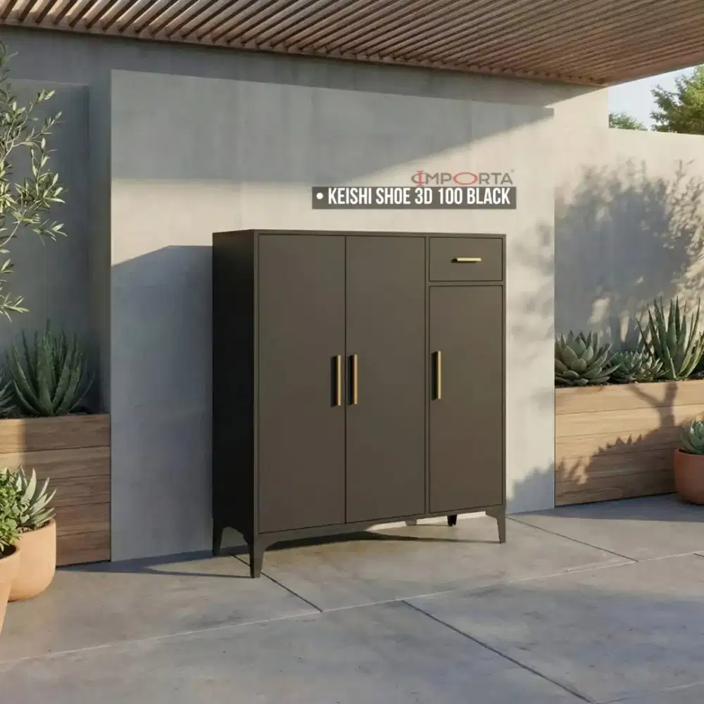 Rak / Kabinet Besi Importa Keishi Shoe 3D 100 Black