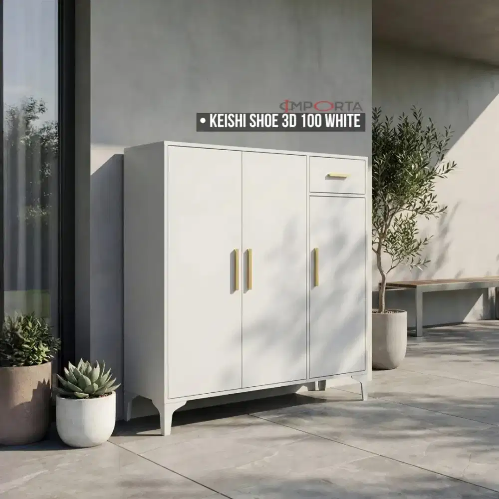 Rak / Kabinet Besi Importa Keishi Shoe 3D 100 White