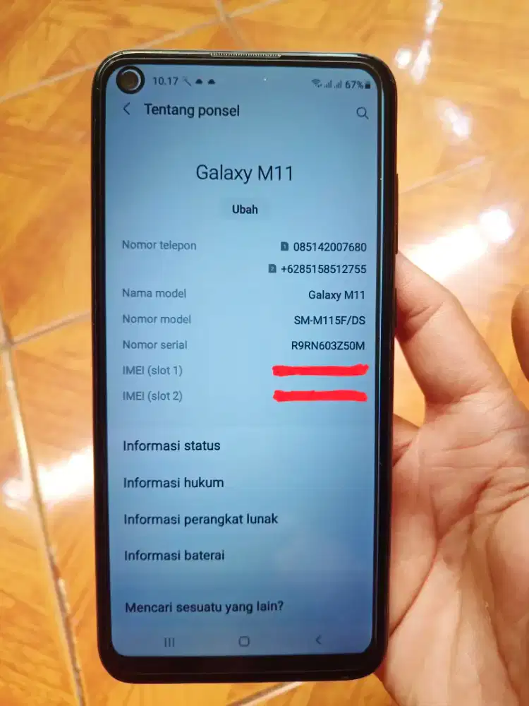 Samsung M11 3/32 Hp Only Masih Orian