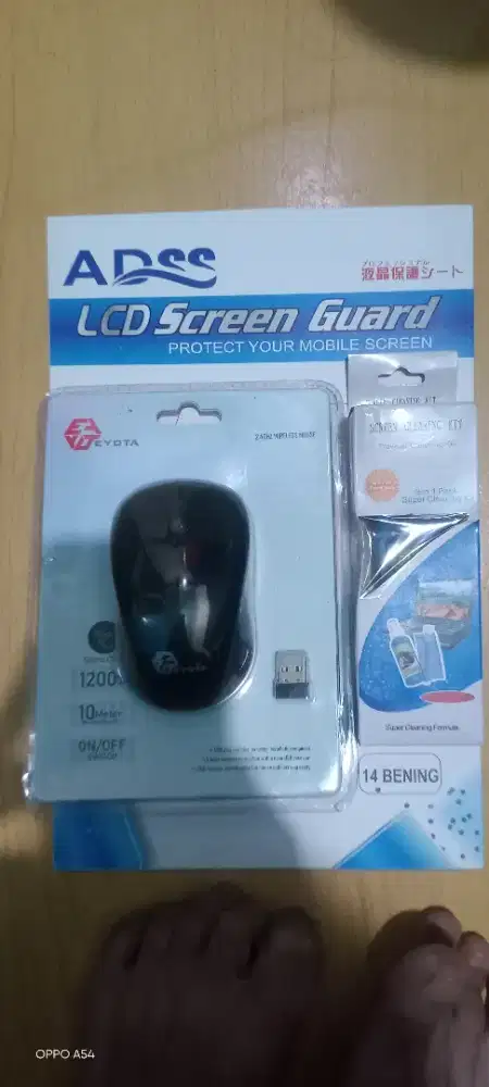 Mouse Wireless, Cleaner, Antigores 14