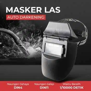 Masker Las Auto Darkening Safety Mask Flat Flip