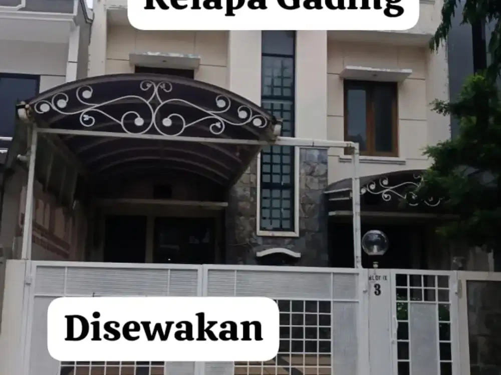 Disewakan Rumah di Kelapa Gading Jakarta Utara Semi Furnished