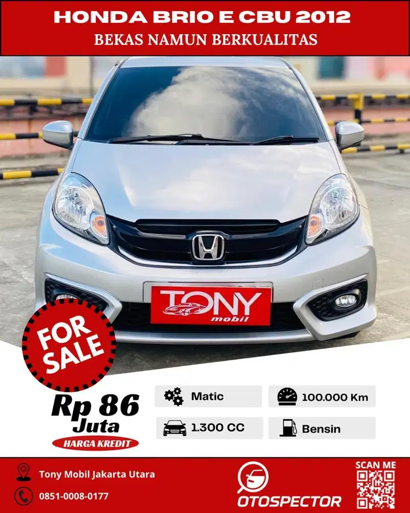 Honda Brio 1.3 E AT CBU 2012 Silver