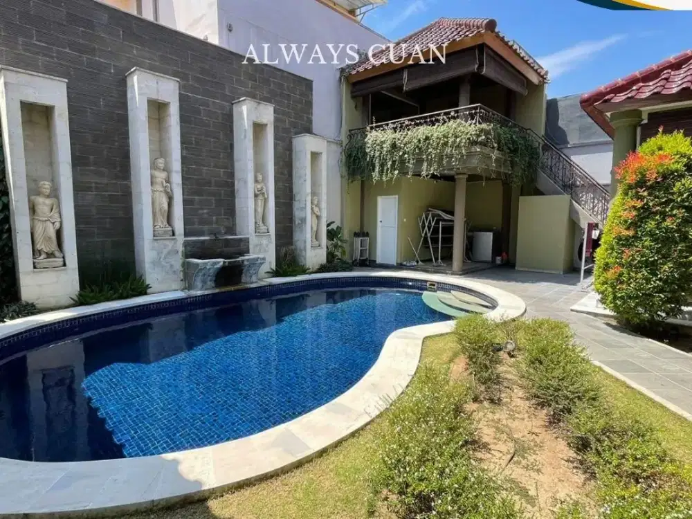 rumah mewah 2 lantai dijual area renon