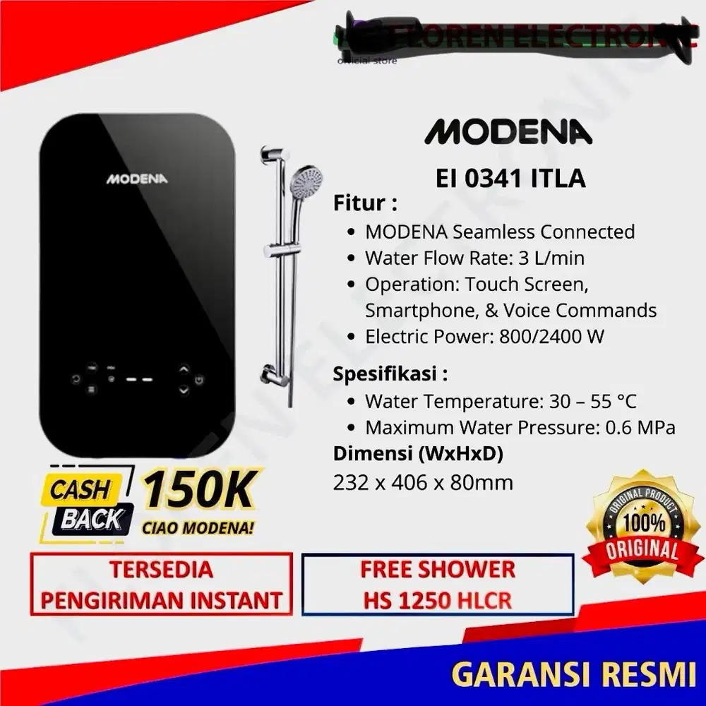 Modena Water Heater - dijual karena salah beli