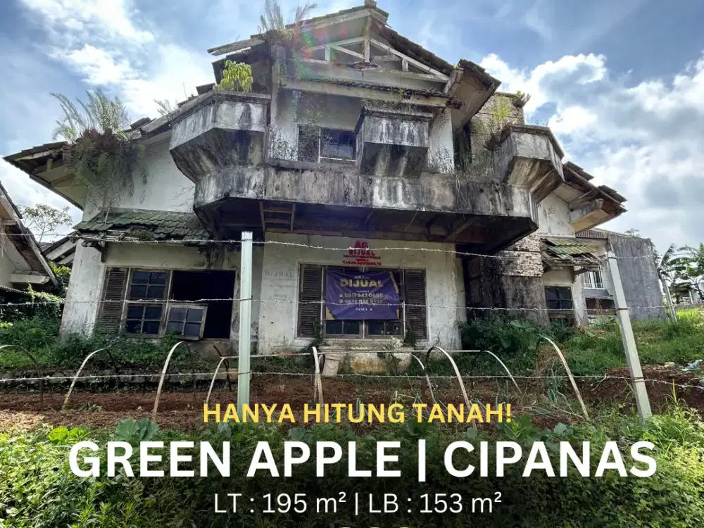 Rumah seluas195 m2 di Villa Green Apple Garden Residence - Strategis