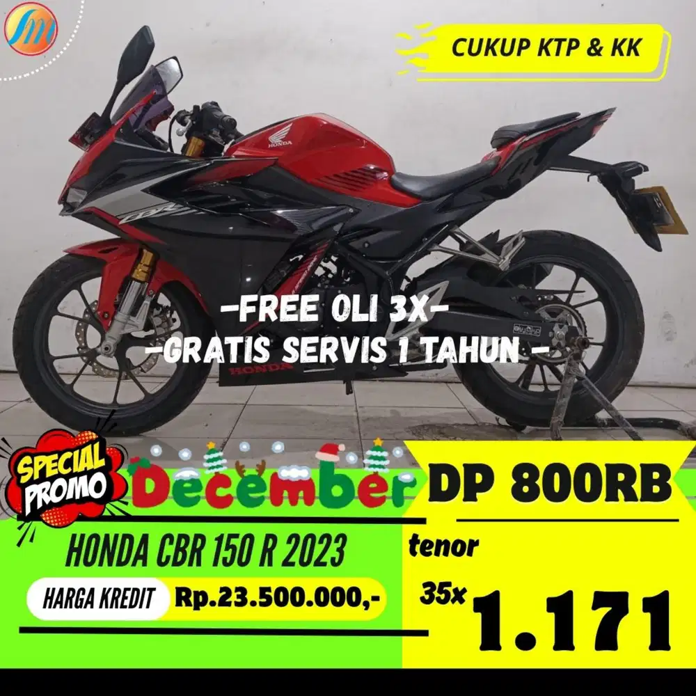 DP CUKUP 800RIBU HONDA CBR 150R 2023 ANGSURAN TERJANGKAU BERGARANSI