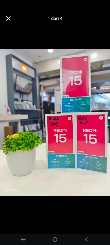 Xiomi redmi 15 ram 8/128 dan 8/256 new garansi resmi original