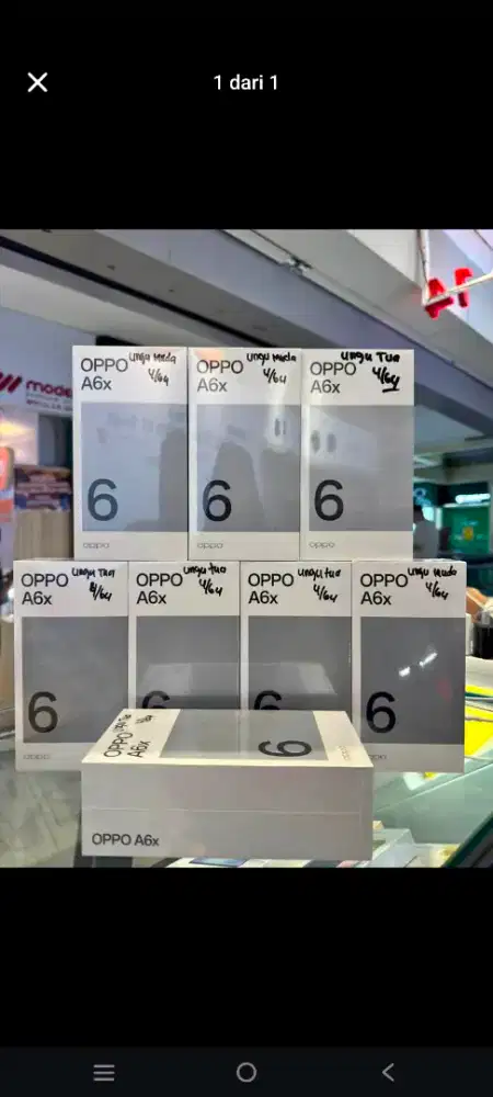 Oppo a6x ram 4+4/64 new garansi resmi Indonesia original 100%
