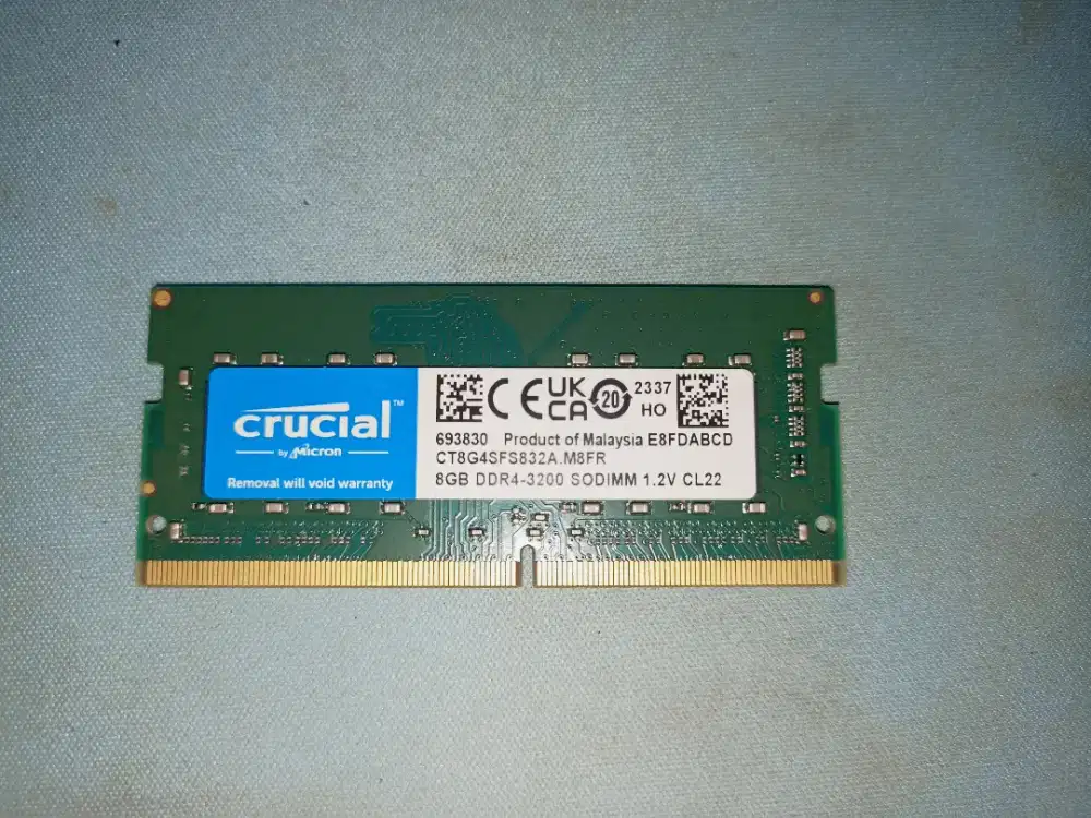 Ram Laptop 8 gb 3200 Crucial DDR4