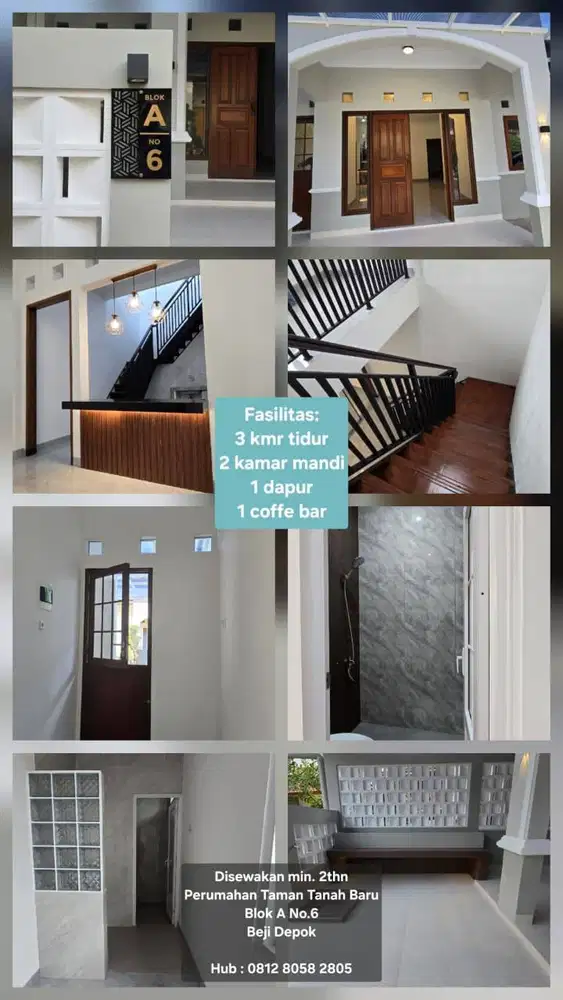 Dikontrakkan Rumah 2 Lantai Baru Direnovasi