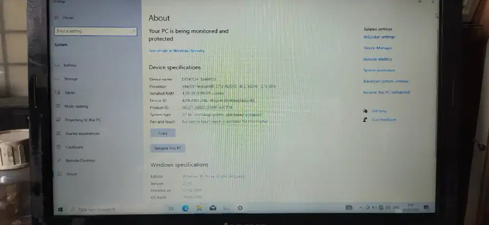LAPTOP LENOVO G40 NEGOOOO