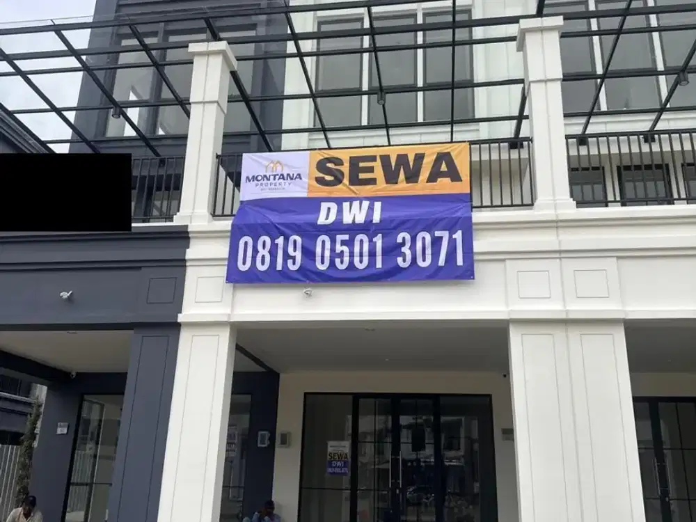 Disewakan Ruko Hudson 2 Fasad Siap Pakai Lokasi Strategis